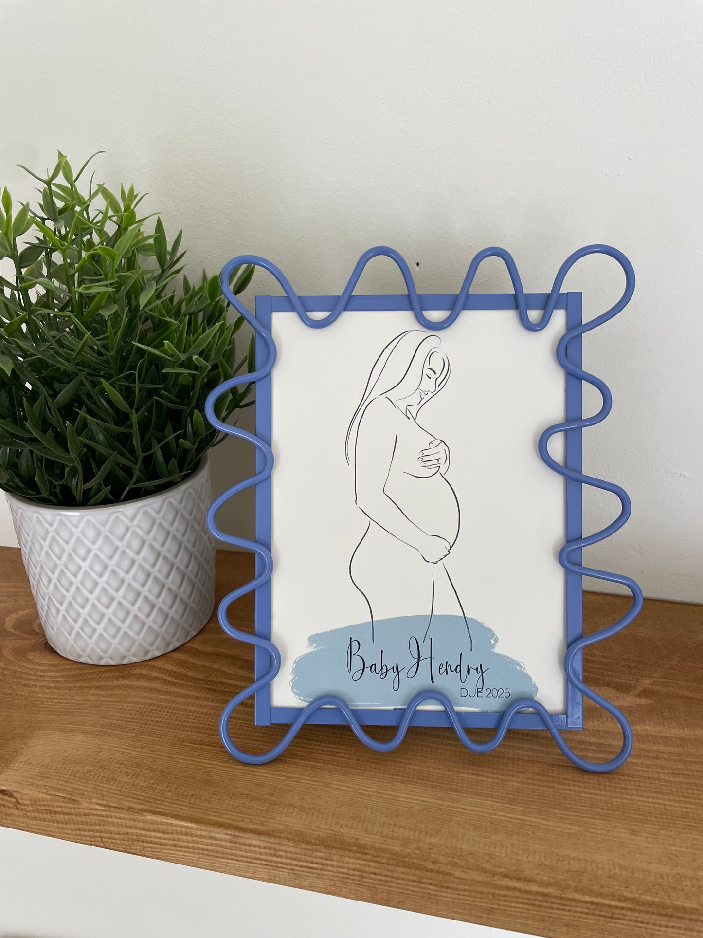 Pregnancy Bump Line Drawing