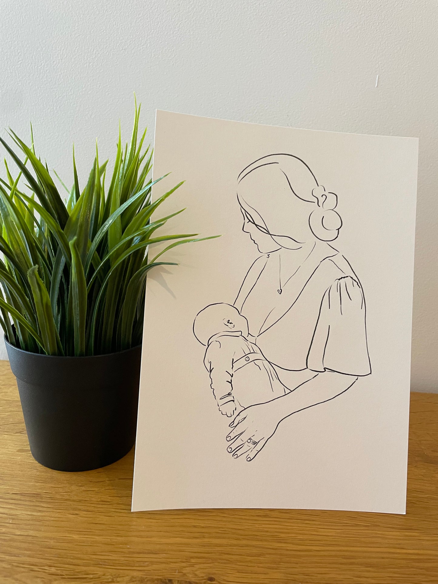 Breastfeeding Line Drawing